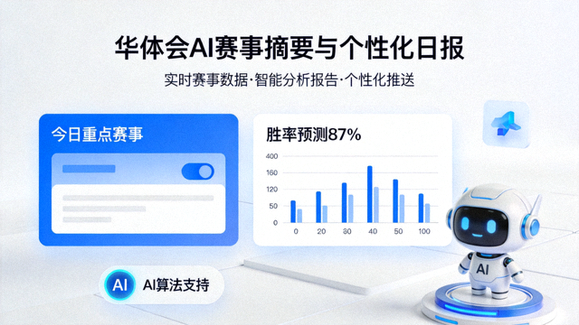 华体会AI赛事摘要与个性化日报概念演示