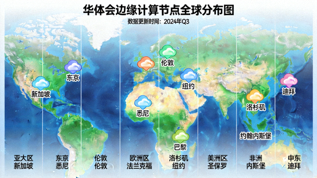 华体会边缘计算节点全球分布图